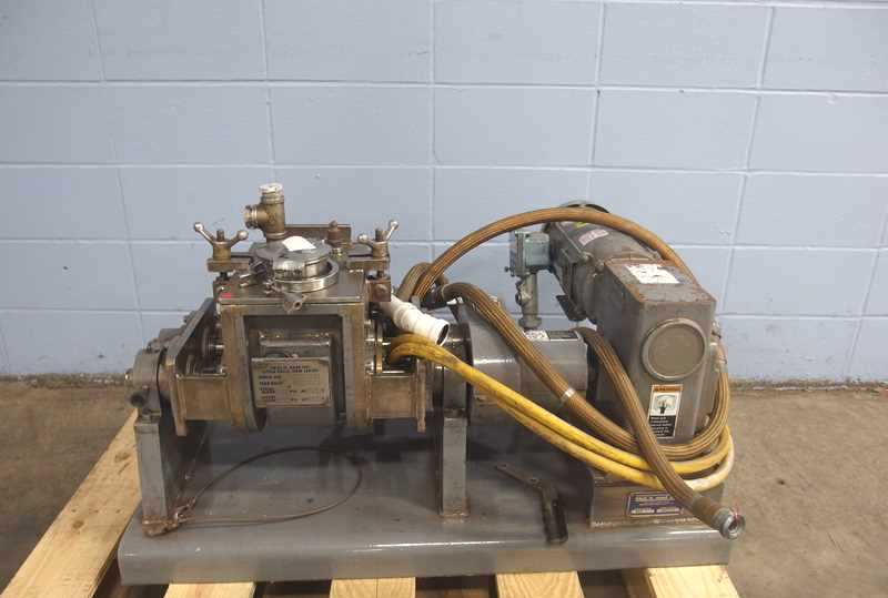***SOLD*** 2 Gallon Paul Abbe Jacketed Double Arm/Sigma Blade Mixer. Model SBM1. Stainless steel construction. Mixing chamber is 7